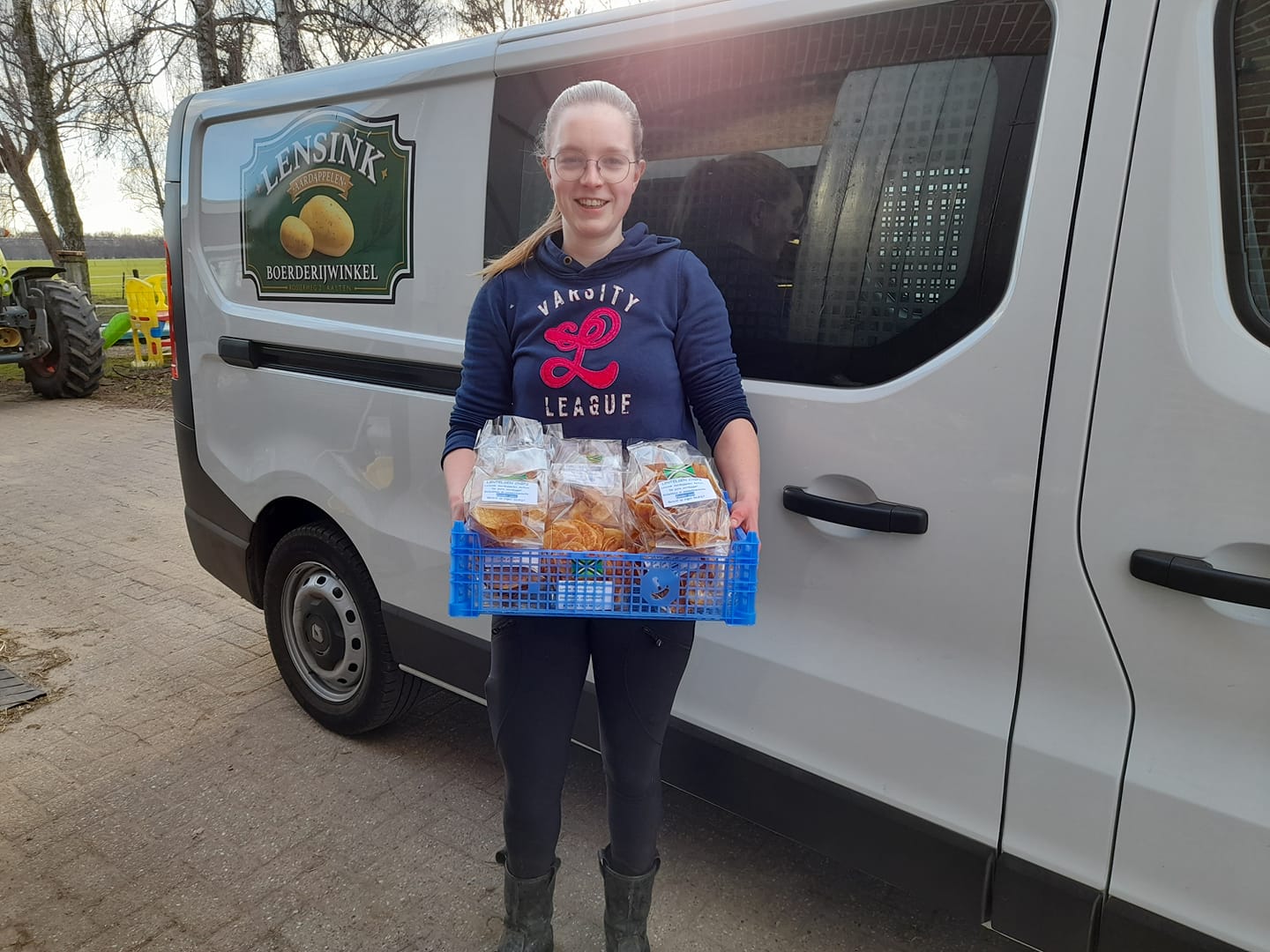 Vers gebakken chips van Lensink Aardappelen Aalten